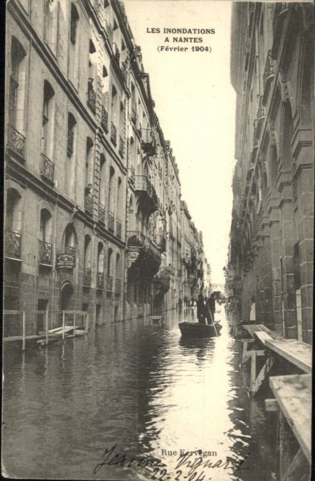 Nantes Loire Atlantique Nantes Inondation Rue Kervegan Hochwass