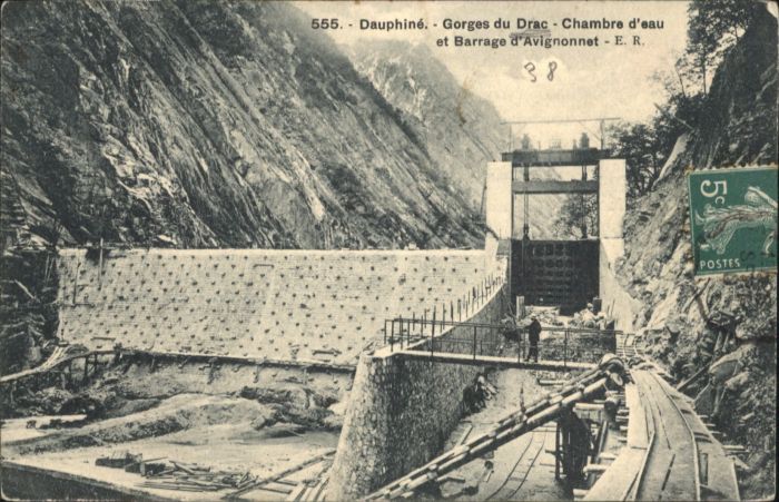 Dauphine Gorges du Drac Chambre d_Eau Barrage d'