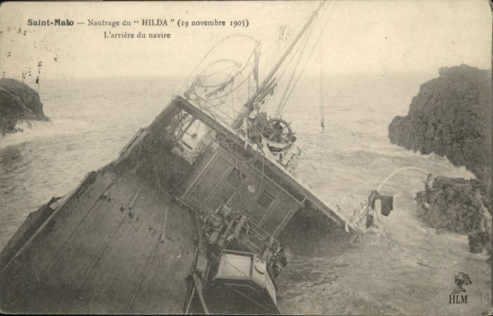 Saint-Malo 35 Saint-Malo Naufrage Hilda Schiffbruch