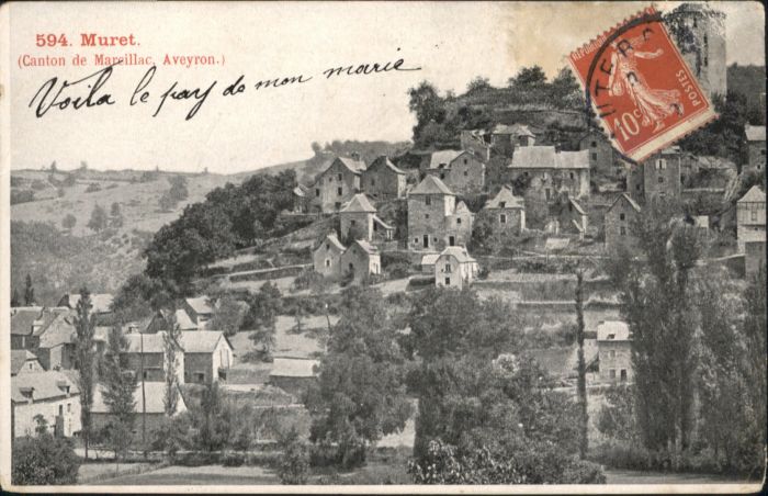 Muret-le-Chateau Aveyron Canton Marcillac Aveyron