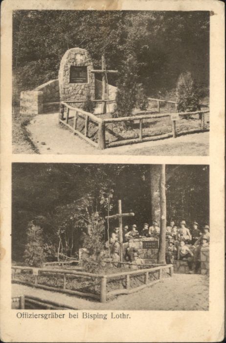 Bisping Lothringen Offizier Grab