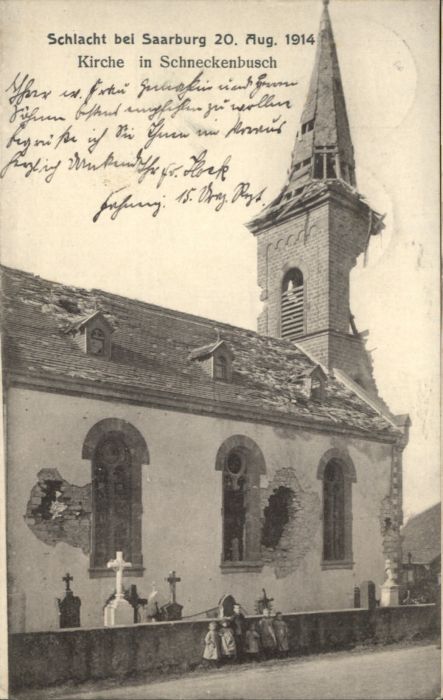 Schneckenbusch Kirche Zerstörung