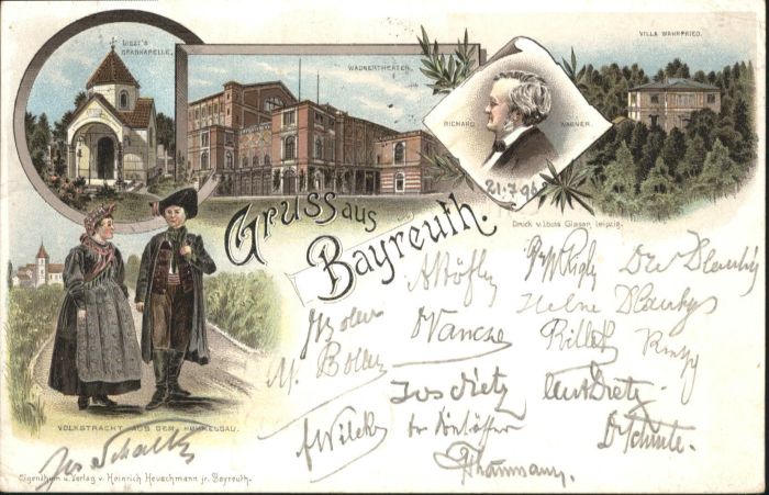 Bayreuth Volkstracht Hummelsgau Villa Wahnfried