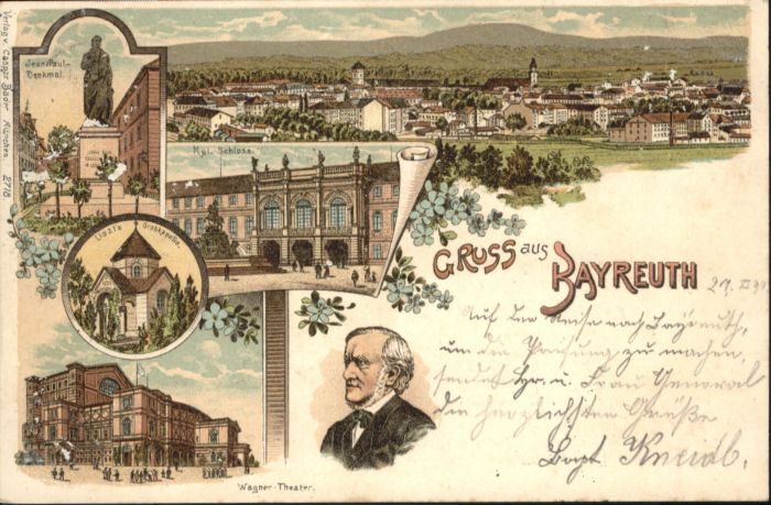 Bayreuth Jean Paul-Denkmal Wagner-Theater Schlos