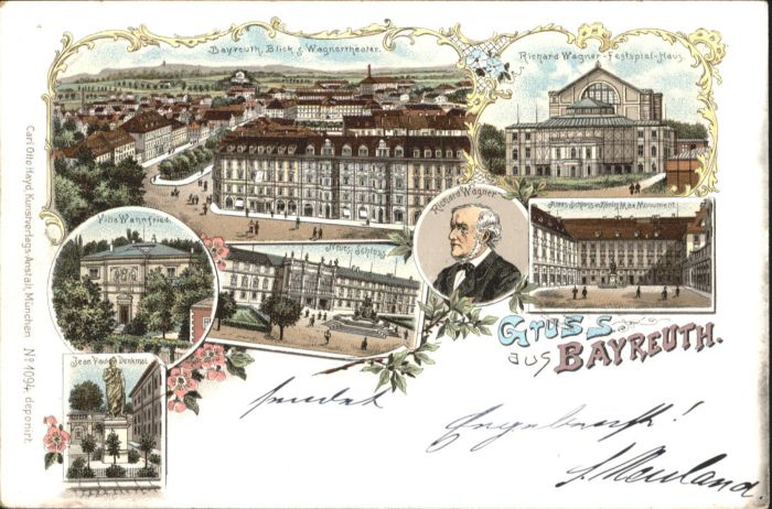 Bayreuth Villa Wahnfried Jean Paul-Denkmal Richa