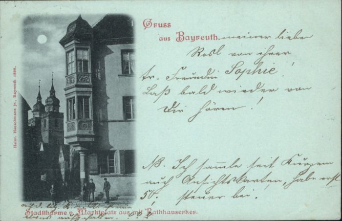 Bayreuth Stadtturm Marktplatz Rathhauserker