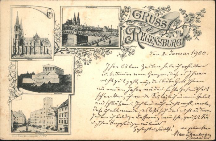 Regensburg Dom Walhalla Haidplatz