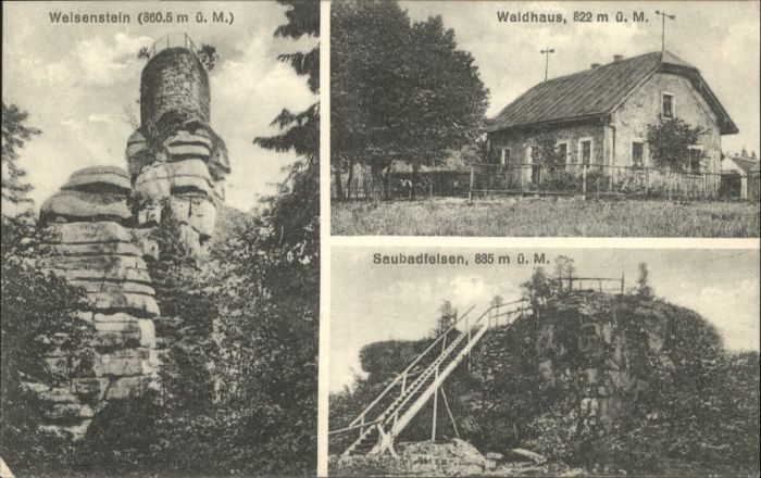 Friedenfels Weisenstein Waldhaus Saubadfelsen