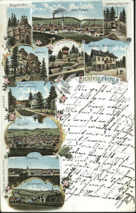 Fichtelberg Bayreuth Wunsiedel Burgstein Markt Redwitz Waldh