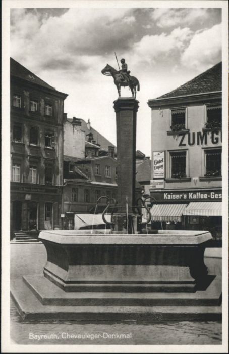 BAYREUTH Bayern Chevauleger Denkmal