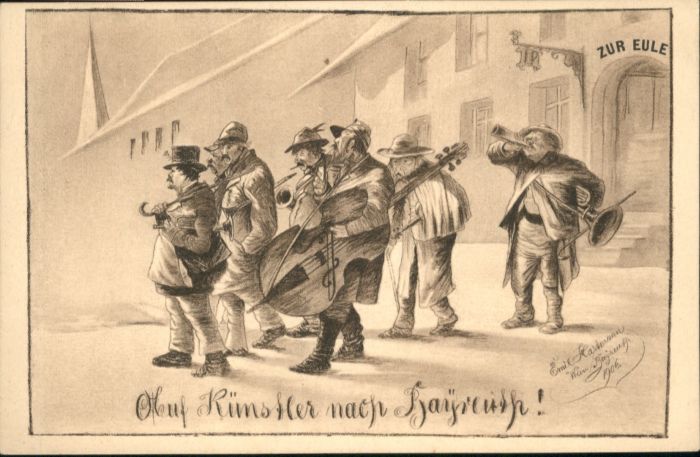 Bayreuth Künstler Emil Hartmann Gasthaus zur Eul