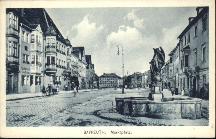 BAYREUTH Bayern Marktplatz