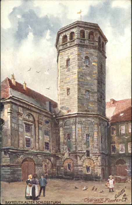 Bayreuth Künstler Charles F. Flower Schlossturm