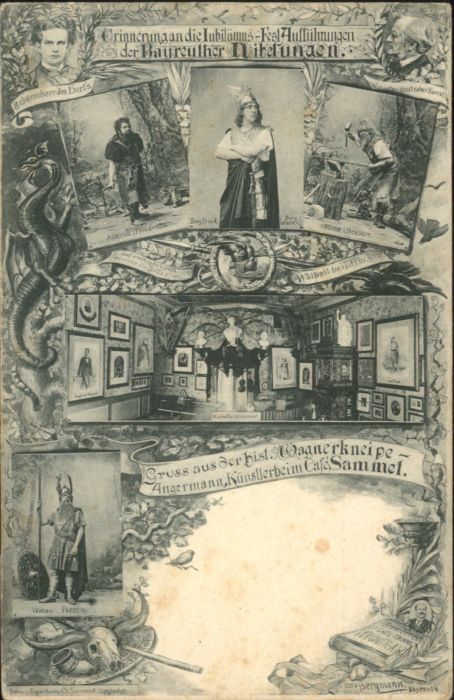 Bayreuth Wagnerkneipe Künstlerheim Cafe Sammet