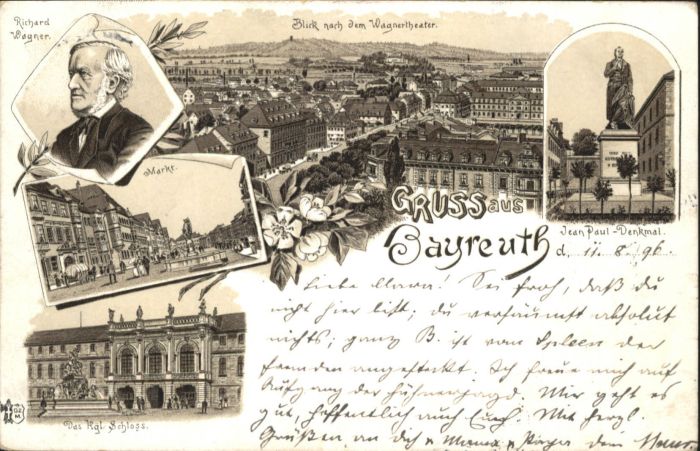 Bayreuth Richard Wagner Markt Schloss Jean Paul