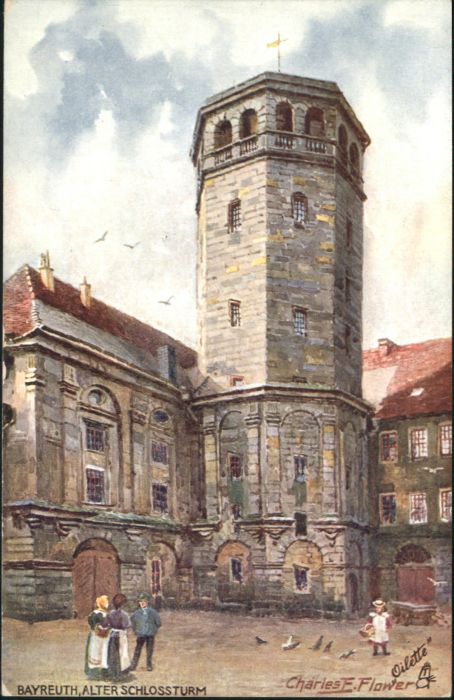 Bayreuth Künstler Charles F. Flower Schlossturm