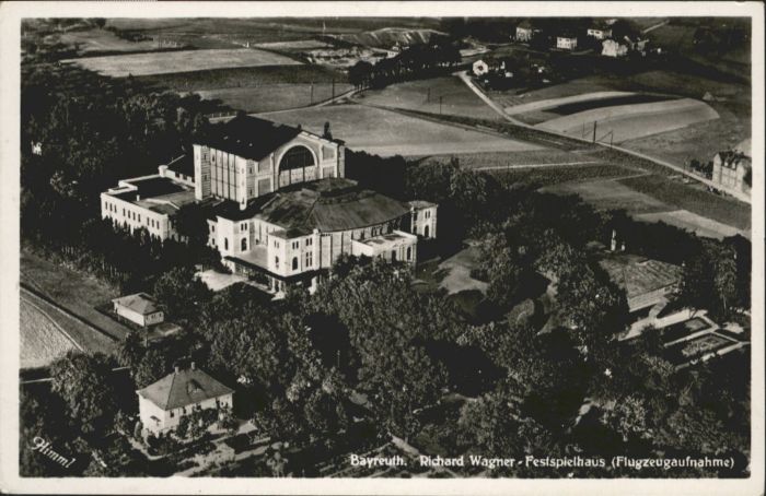 Bayreuth Fliegeraufnahme Richard Wagner Festspie