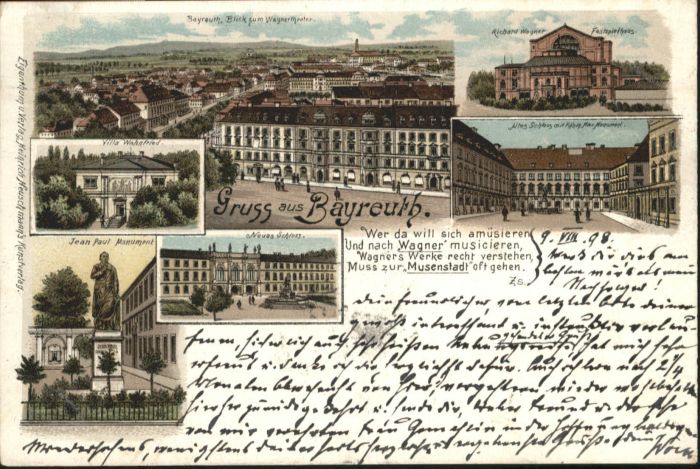 Bayreuth Wagnertheater Villa Wahnfried Jean Paul