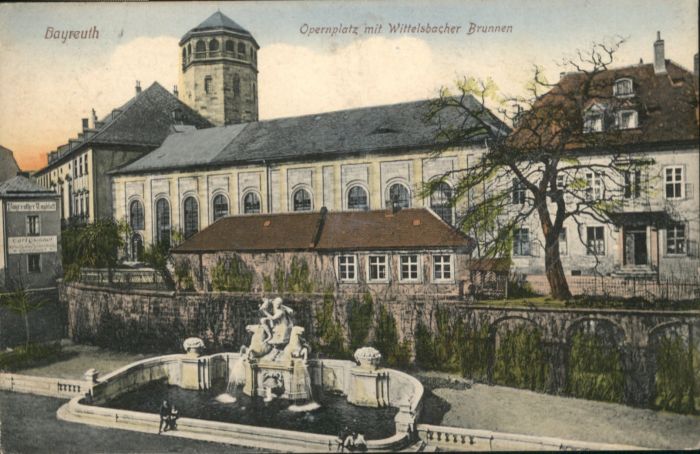 BAYREUTH Bayern Opernplatz Wittelsbacher Brunnen