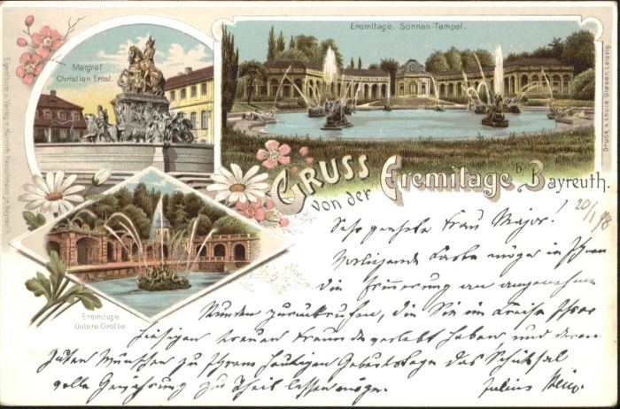 Bayreuth Eremitage Margraf Christian Ernst