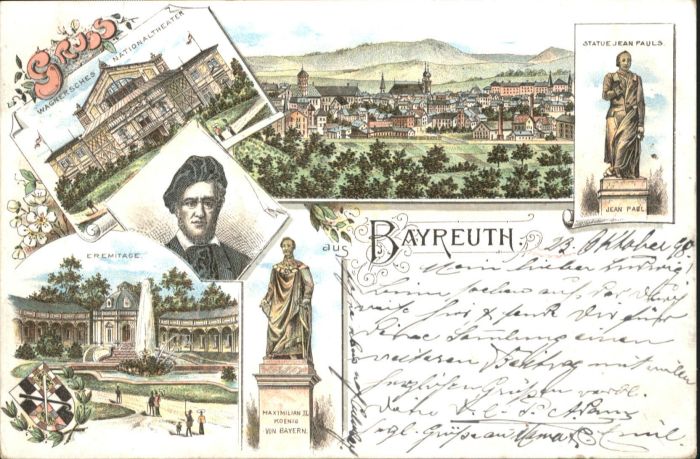Bayreuth Wagnertheater Eremitage Maximiliandenkm
