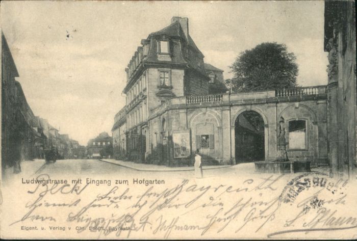 Bayreuth Ludwigstrasse Hofgarten