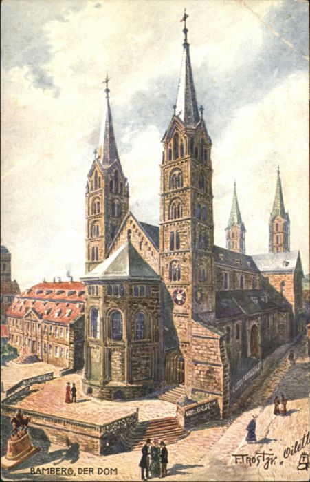 Bamberg Künstler F. Trost Dom