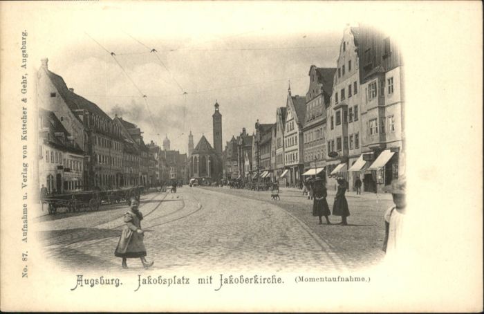 AUGSBURG  CITY Jakobsplatz Jakoberkirche