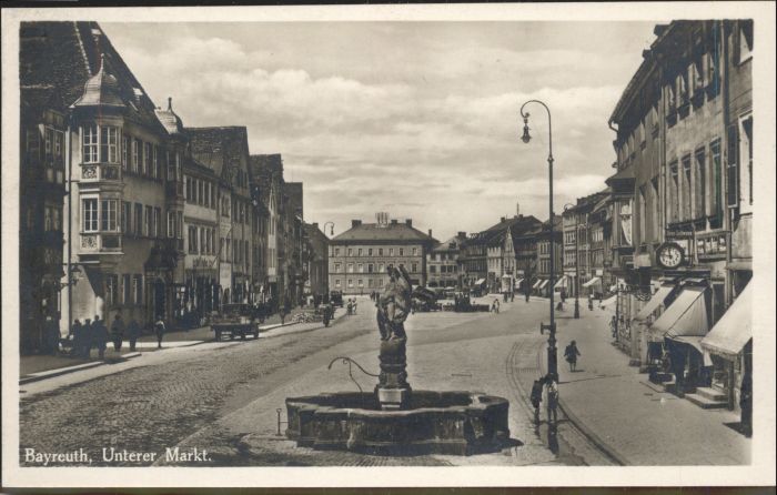 BAYREUTH Bayern Marktplatz