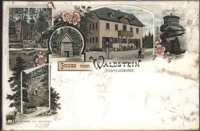 Bad Berneck Waldstein Bergruine Bärenfang Forsthaus
