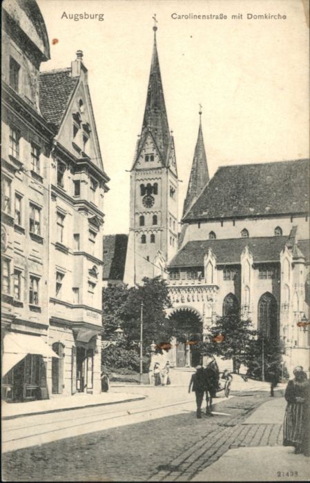 AUGSBURG  CITY Carolinenstrasse Domkirche