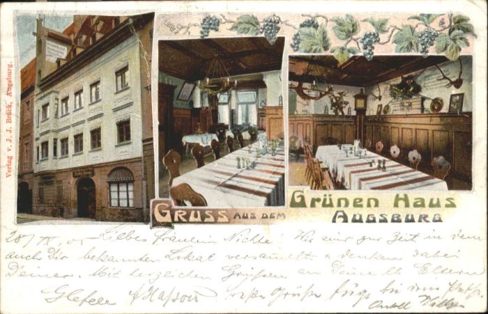 Augsburg Gasthaus Grünen Haus