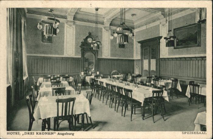 AUGSBURG  CITY Hotel Drei Kronen Speisesaal