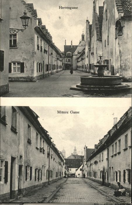 Augsburg Herrengasse Mittere Gasse