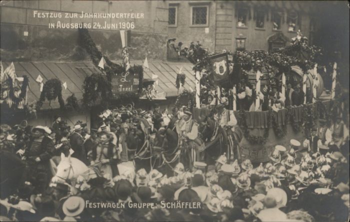 Augsburg Festzug zur Jahrhundertfeier Festwageng