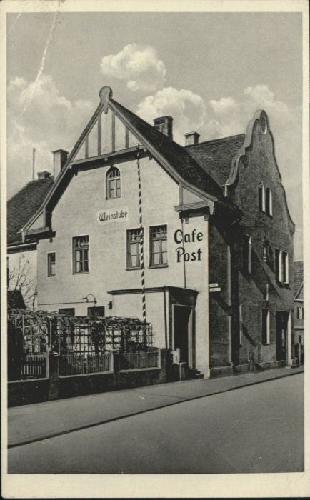 AUGSBURG  CITY [Verlag Robert Schadewitz] Cafe Post