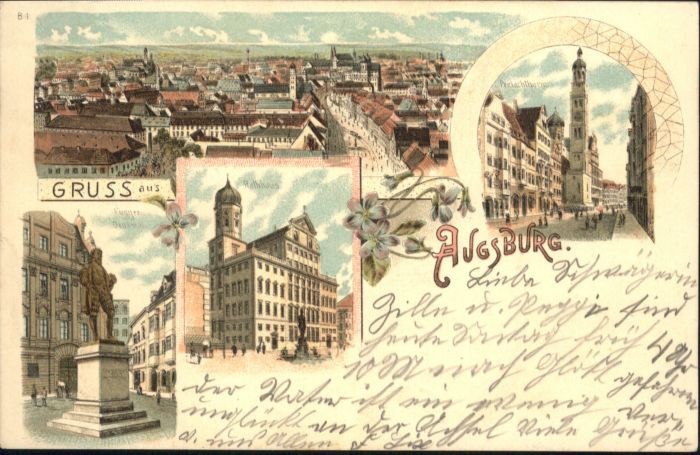 Augsburg Fuggerdenkmal Rathaus