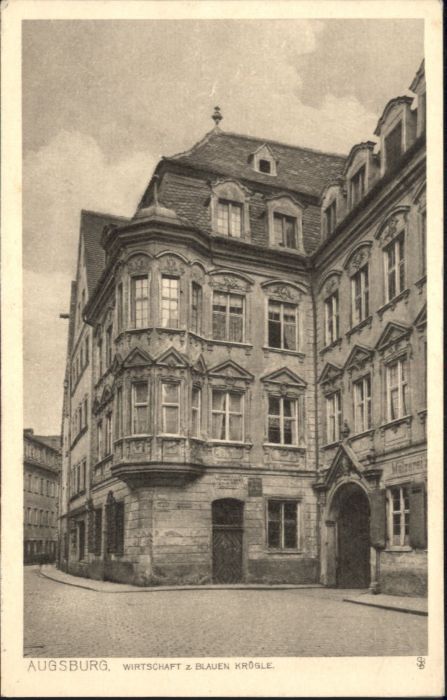 Augsburg Wirtschaft zum Blauen Krügle