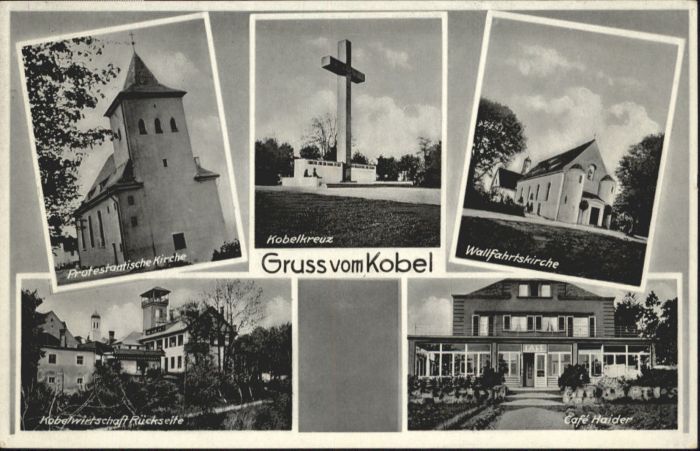 AUGSBURG  CITY Kobel Kirche Kobelkreuz Cafe Haider