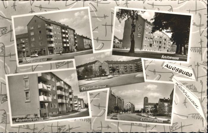 AUGSBURG  CITY Soldnerstrasse Schillerstrasse Elisabethstrasse