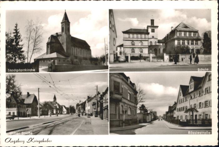 Kriegshaber Kirche Schule Ulmer Strasse Rösslestras