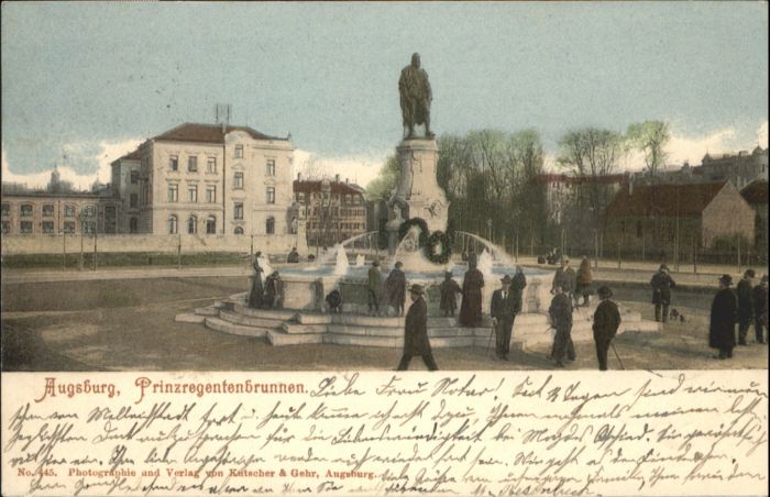 AUGSBURG  CITY Prinzregentenbrunnen
