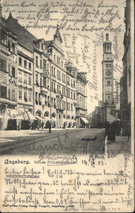 AUGSBURG  CITY Polizeigebaeude