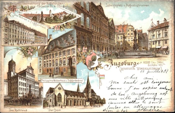 Augsburg Rathaus Dom Philippine Welserhaus Fugge