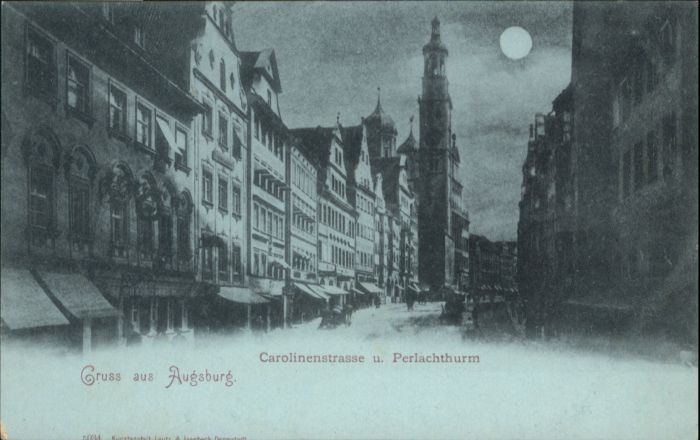 Augsburg Carolinenstrasse Perlachturm