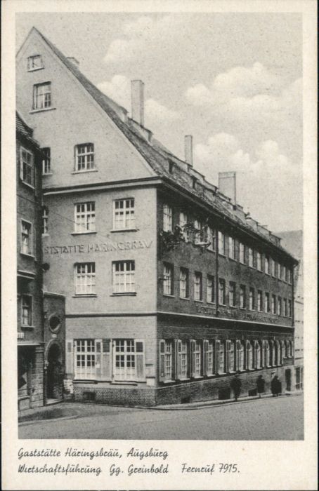 AUGSBURG  CITY Gaststaette Haeringsbraeu *