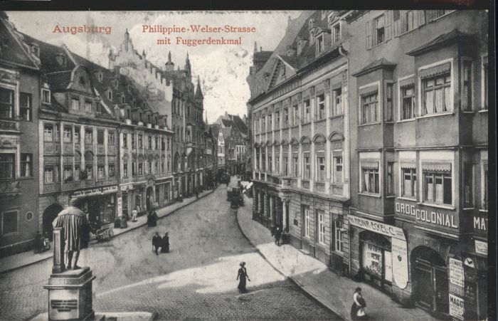 Augsburg Philippine Welser Strasse Fuggerdenkmal