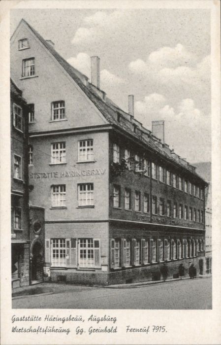 AUGSBURG  CITY Gaststaette Haeringbraeu *