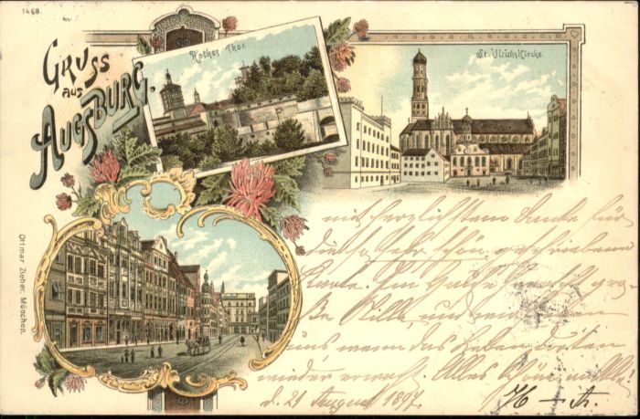 Augsburg Rotes Tor St Ulrich Kirche