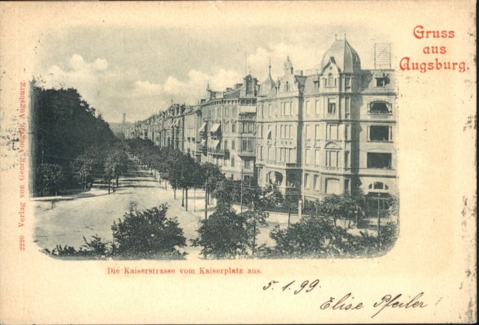 Augsburg Kaiserstrasse Kaiserplatz